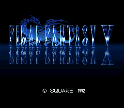 Final Fantasy V (Japan) Title Screen